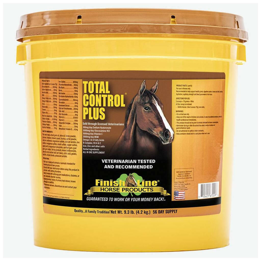 Finish Line Total Control Plus Multi-Purpose Horse Supplement (9.3 lb, 56 Day Supply)