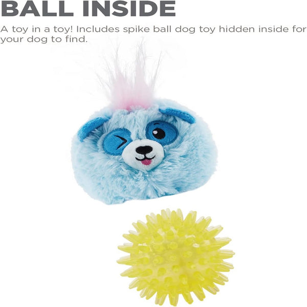 Outward Hound Reversi-Balls Panda Spike Ball Plush Toy For Dog