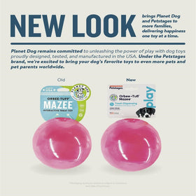 Outward Hound Planet Dog Orbee Mazee Interactive Treat Dispensing Puzzle Pink