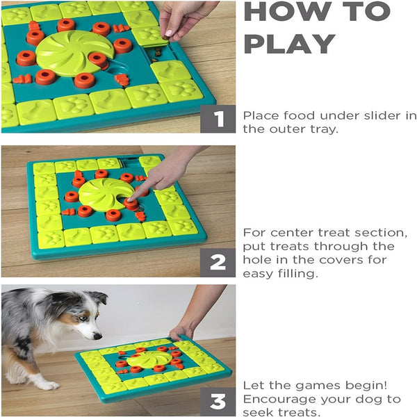 Outward Hound MultiPuzzle Interactive Treat Puzzle Toy For Dog (Expert Level)