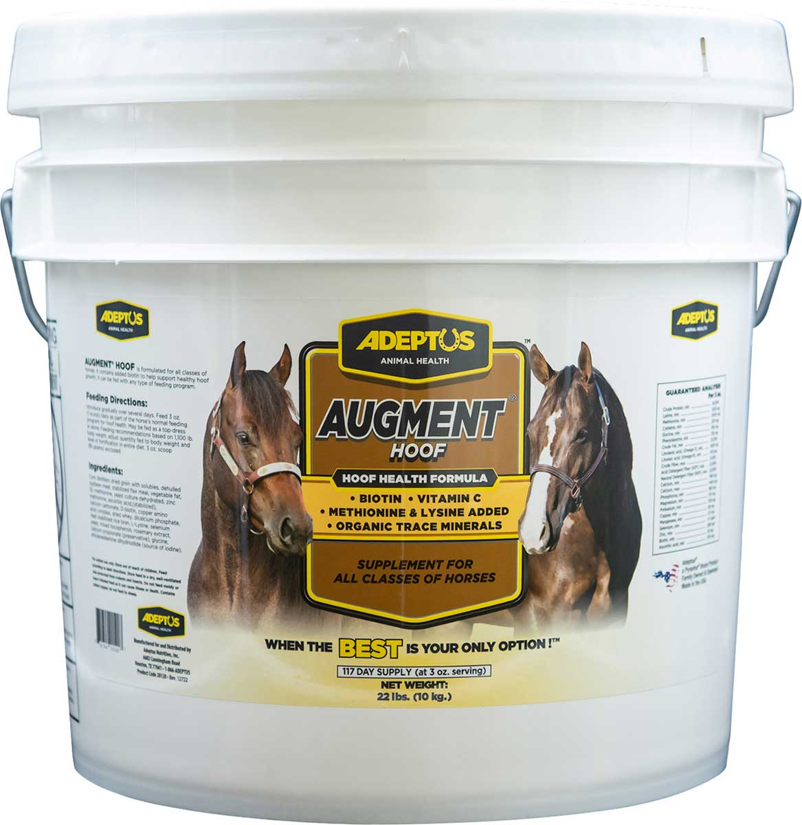 Augment hoof powder with prebiotics for horses