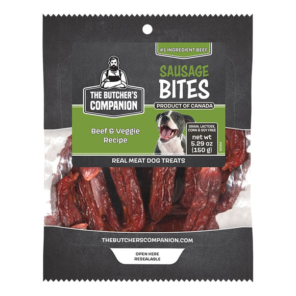 The Butcher's Companion Sausage Bites Dog Treats