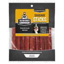 Package of The Butcher's Companion Sausage Sticks for dogs on a white background