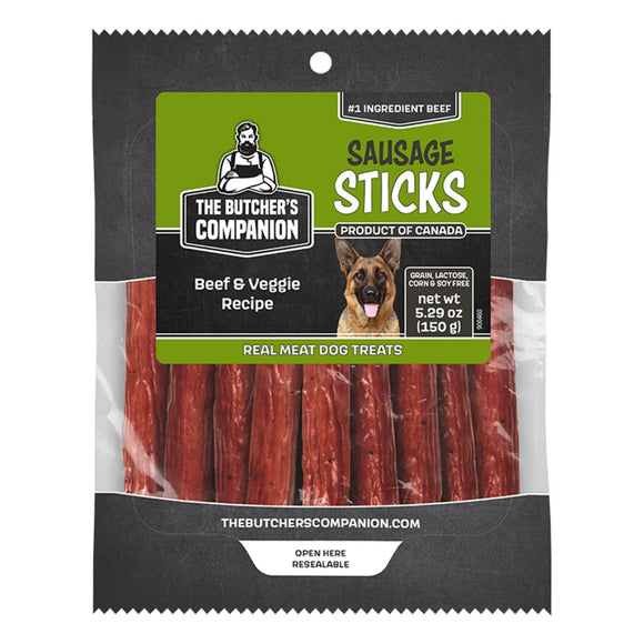 The Butcher's Companion Sausage Sticks Dog Treats