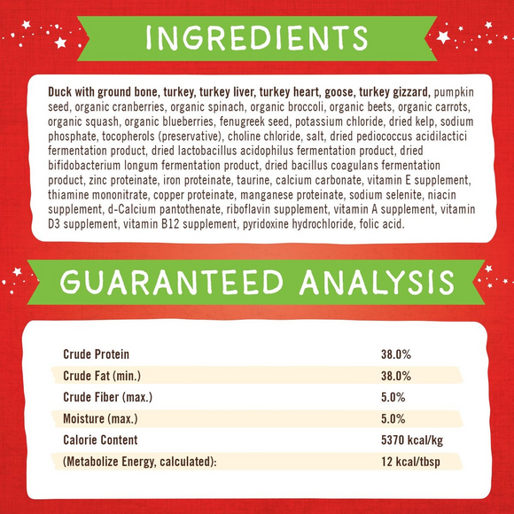 Stella & Chewy's Magical Dinner Dust Duck Duck Goose Freeze-Dried Raw Topper For Dogs (7 oz)