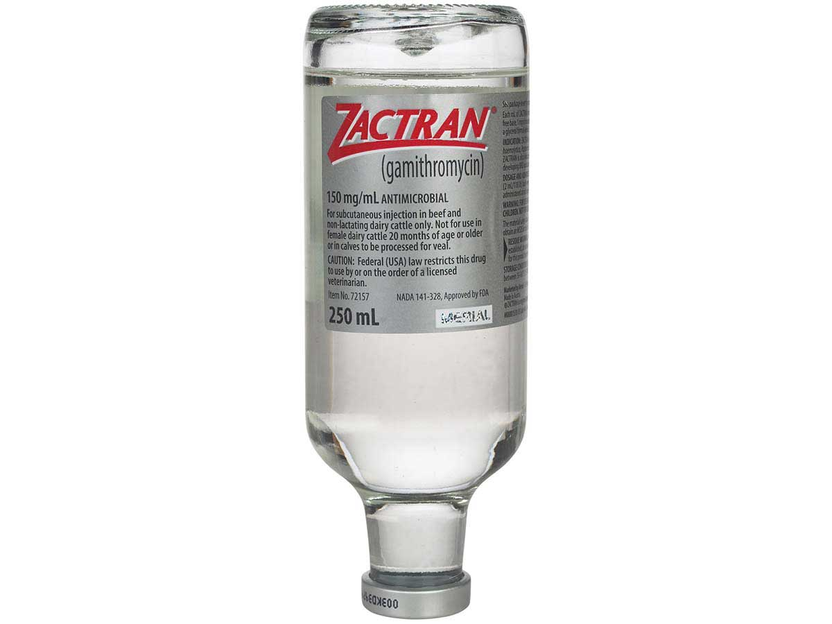 Zactran (Gamithromycin) Injection for Cattle 150 mg/ml - 0