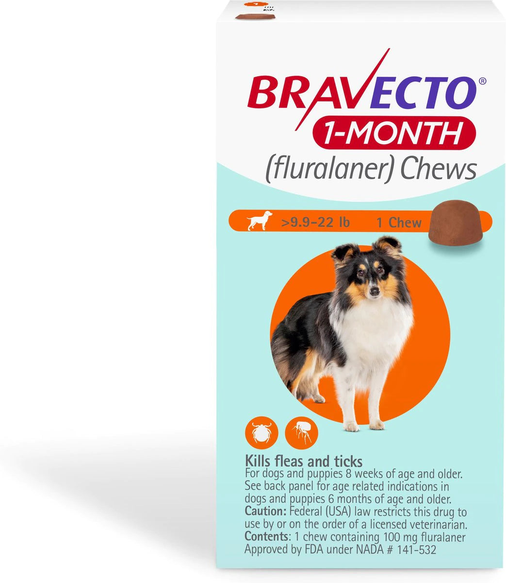 Bravecto 1 month chews, Bravecto for dogs 1 month