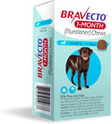 Bravecto 1-Month Chew for Dogs, 44-88 lbs, (Blue Box)