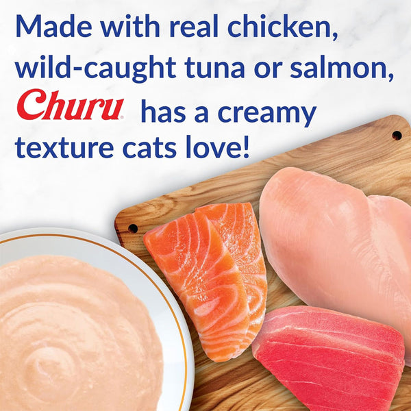 Inaba Churu Tuna Variety Pack Grain-Free Lickable Treat for Cats