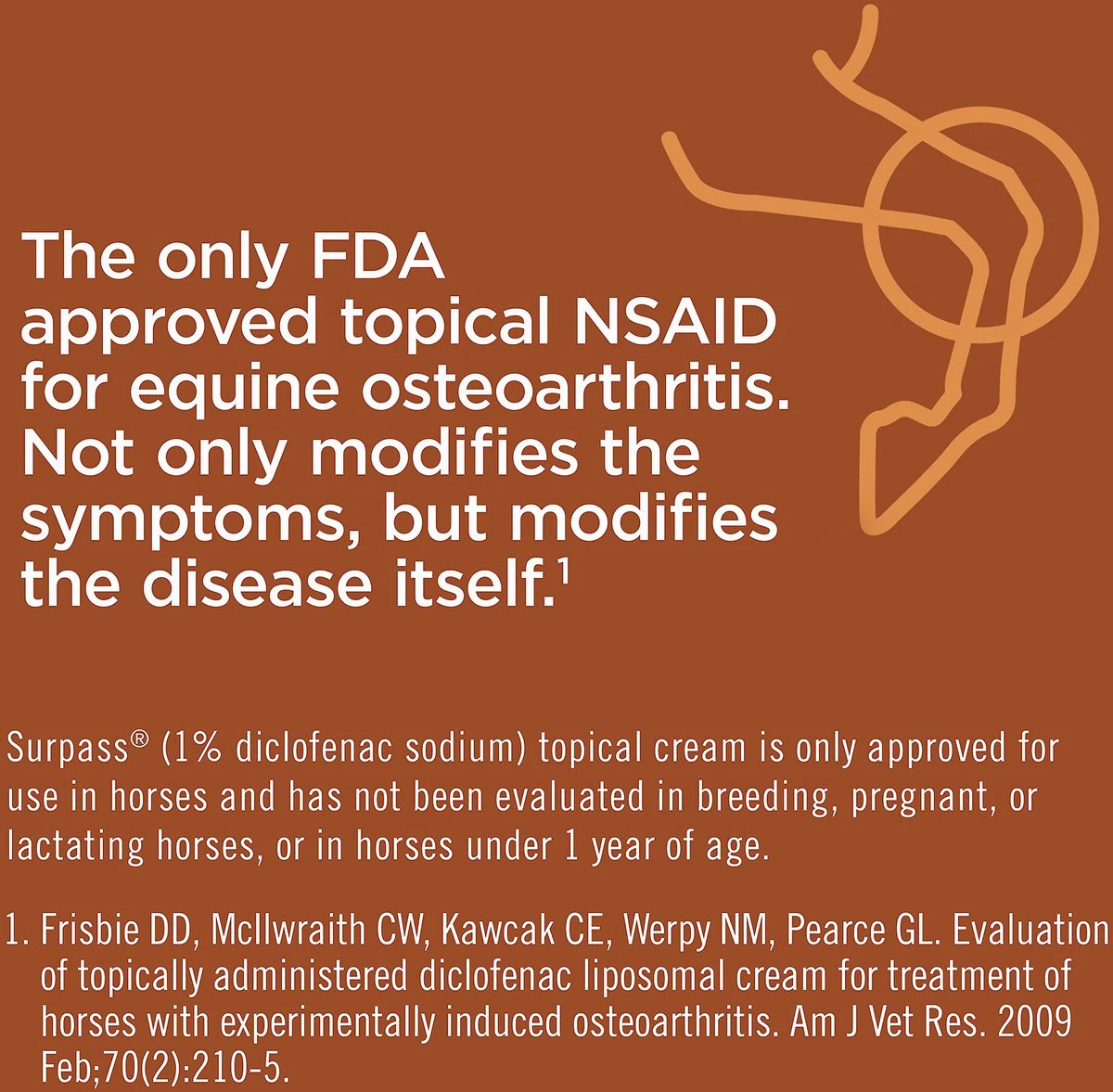 Surpass Topical Cream for Horses (124 g) - Osteoarthritis Medication