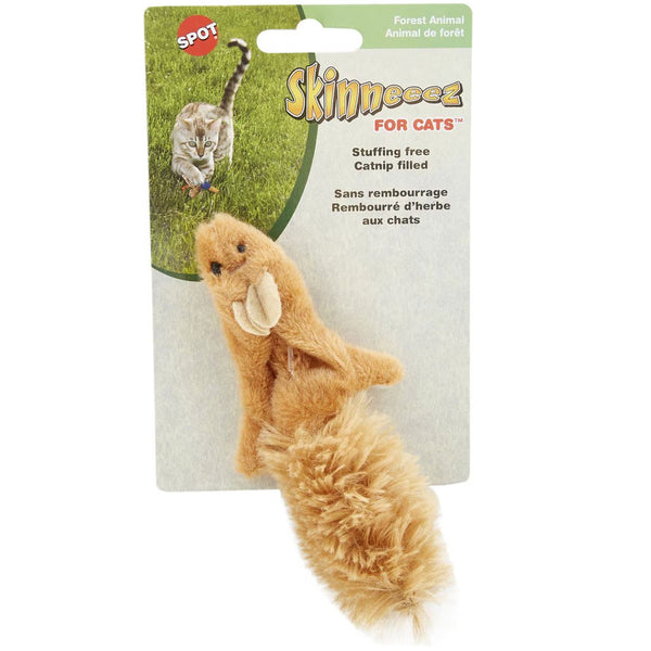 Ethical Skinneeez Forest Creatures Cat Toy with Catnip, Assorted, 4.75", 1 count