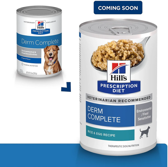 hills derm complete dog food