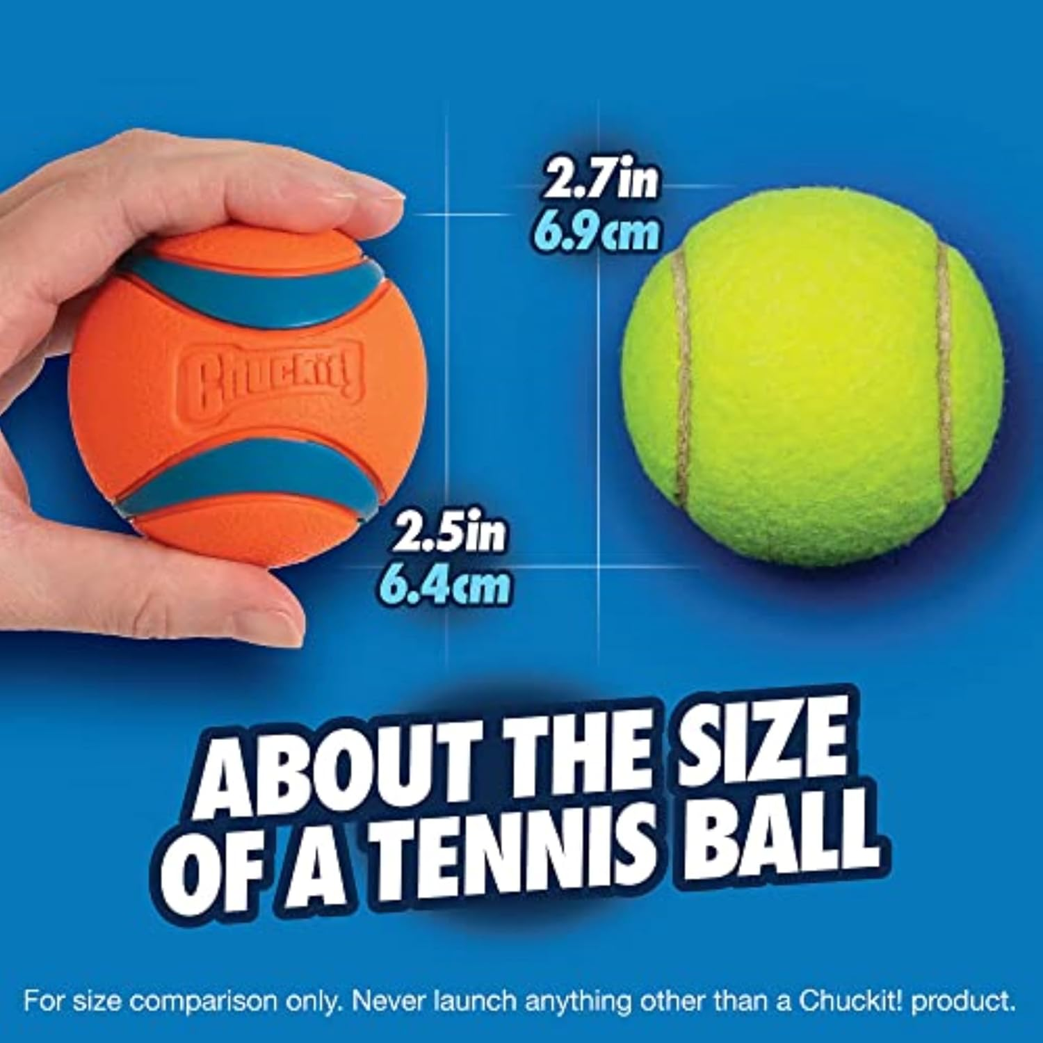 Chuckit! Bucket with 8 Medium Balls Toy For Dogs -Ultra