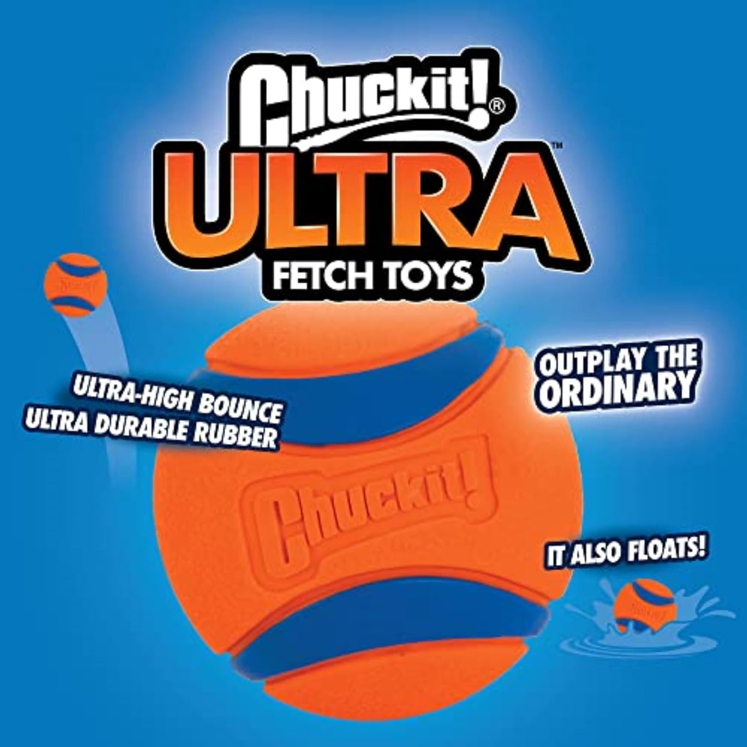 Chuckit! Bucket with 8 Medium Balls Toy For Dogs -Ultra - 0