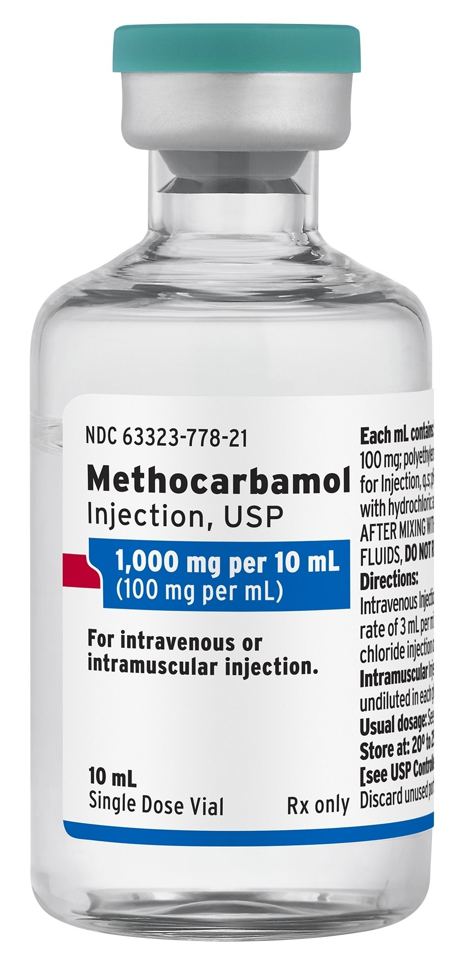 Methocarbamol Injection 100mg/mL (10 ml)