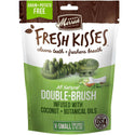 Merrick Fresh Kisses Double-Brush Coconut & Botanical Oil Dental Dog Treats, Extra Small