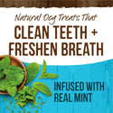 Merrick Fresh Kisses natural dental treats for dogs promoting clean teeth and fresh breath