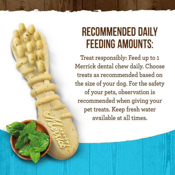 Merrick Fresh Kisses dental treats feeding guidelines