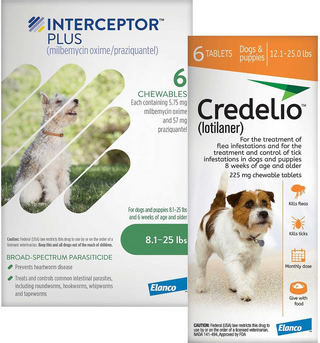 Credelio + Interceptor Plus 6-Month Bundle