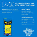 Tiki Cat Stix Tuna & Scallops in Creamy Gravy Grain-Free Wet Treat For Cat (3 oz x 12 pouches)