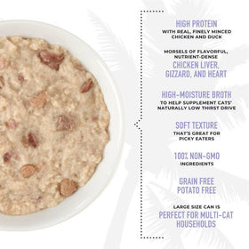 Tiki Cat After Dark Pate+ Chicken & Duck Wet Food for Cats (5.5 oz X 8 cans)