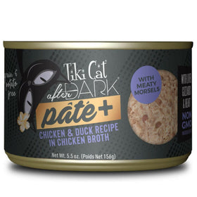Tiki Cat After Dark Pate+ Chicken & Duck Wet Food for Cats (5.5 oz X 8 cans)