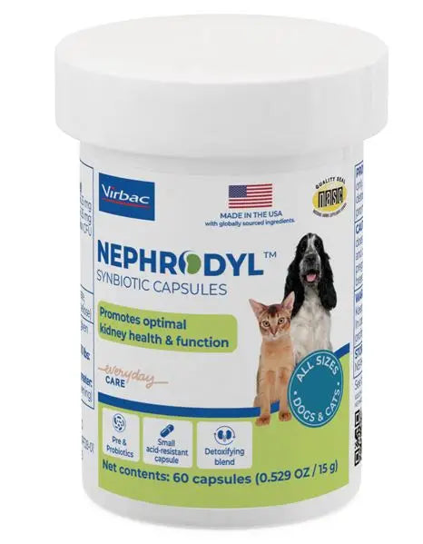 Nephrodyl Synbiotic Capsules Kidney Support for Dogs & Cats