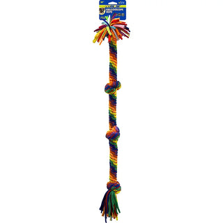 Petsport USA Kaleidoscope Rope X-Large 4 Knot Dog Toy 30", 1 count