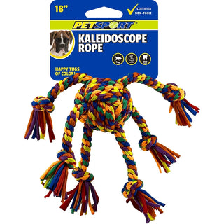 Petsport USA Kaleidoscope Rope Medium Pinata Dog Toy 18", 1 count