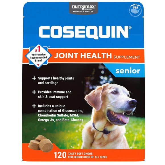 Nutramax Cosequin Senior Joint Health Supplement for Senior Dogs 120 soft chews