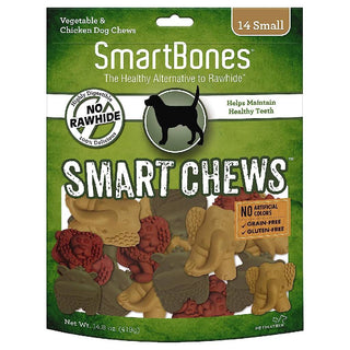 SmartBones SmartChews Rawhide Alternative Chicken & Vegetable Chews For Dogs (14 small chews)