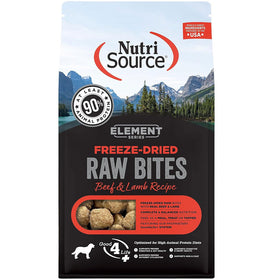 NutriSource Element Freeze Dried Raw Bites Dry Dog Food, Beef & Lamb Recipe, 10-oz