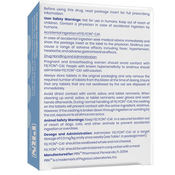 Box of Felycin-CAT with safety and usage instructions on a white background