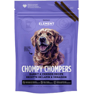 NutriSource Element Series Chompy Chompers Rabbit & Venison Recipe Dog Treats, 6-oz