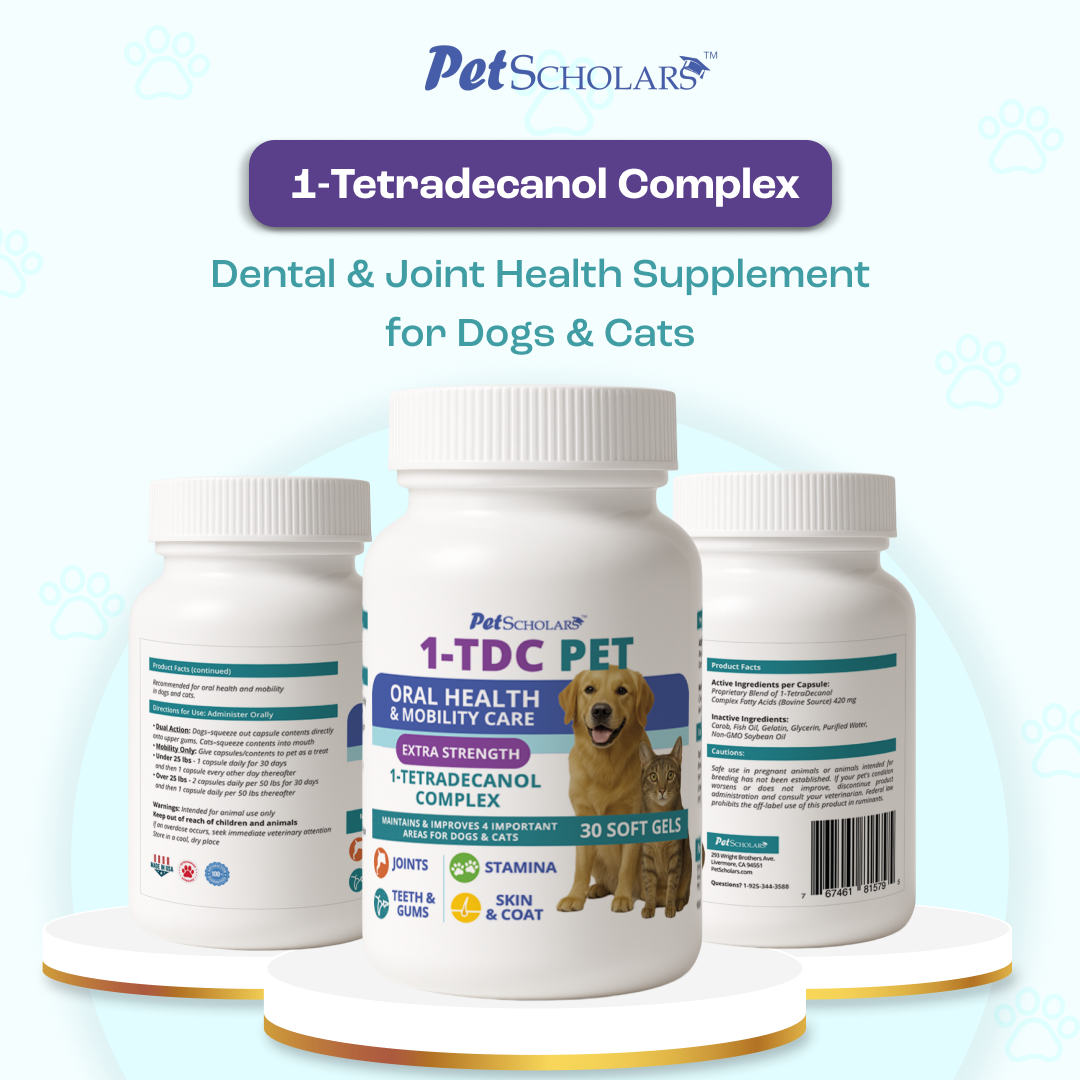 Pet Scholars 1-TDC® – Oral, Joint, Skin & Recovery Support for