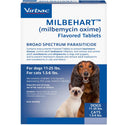 Milbehart Flavored Tablets for Dogs & Cats Blue Box 1 tablets