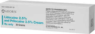 Lidocaine Prilocaine (Generic) Cream, 2.5%, 30 gm