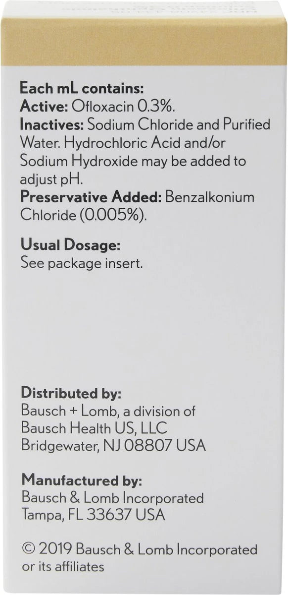 Ofloxacin (Generic) Ophthalmic Solution 0.3%