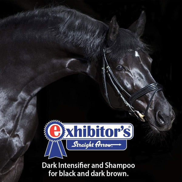 Exhibitor's Quic Black Dark Intensifier Shampoo for Horses feature