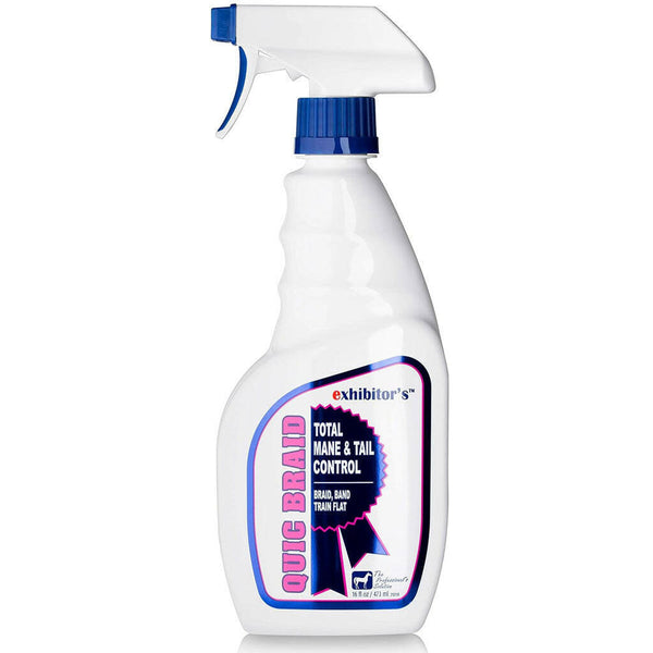 Exhibitor's Quic Braid  Mane & Tail Control Spray for Horses