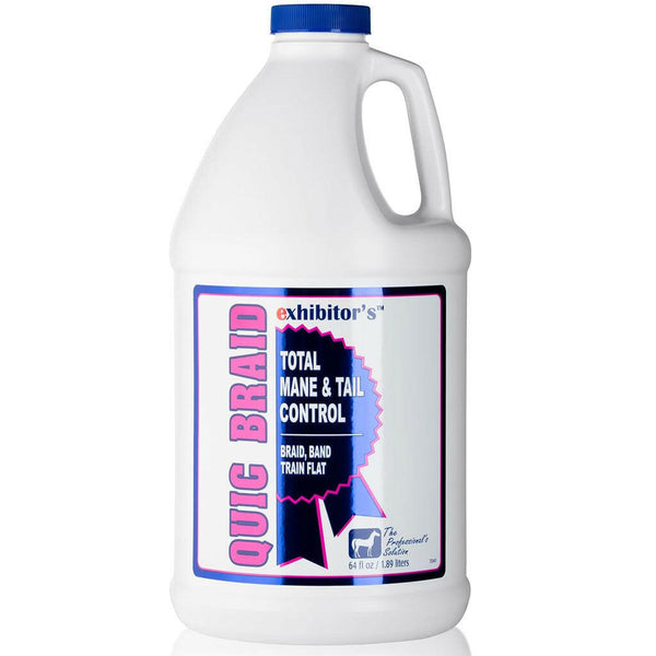 Exhibitor's Quic Braid  Mane & Tail Control Spray for Horses 64oz