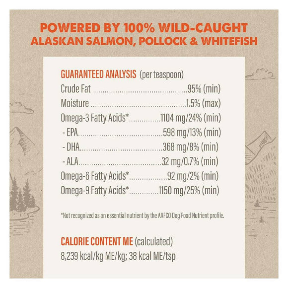 Grizzly Salmon Oil Omega Plus Supplement For Dog (32 oz)