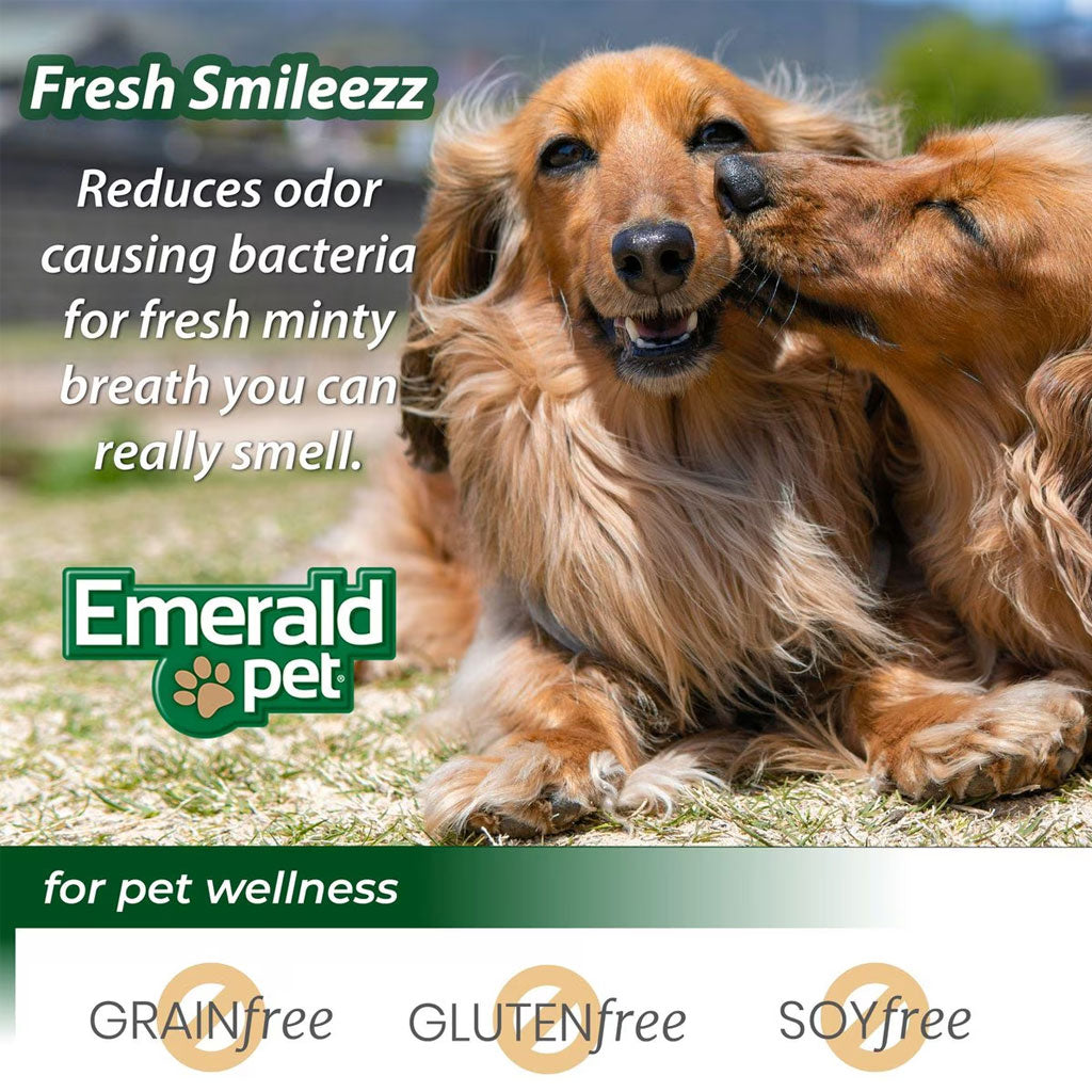 Emerald Pet Fresh Smileezz Grain-Free Mini Dental Dog Treats