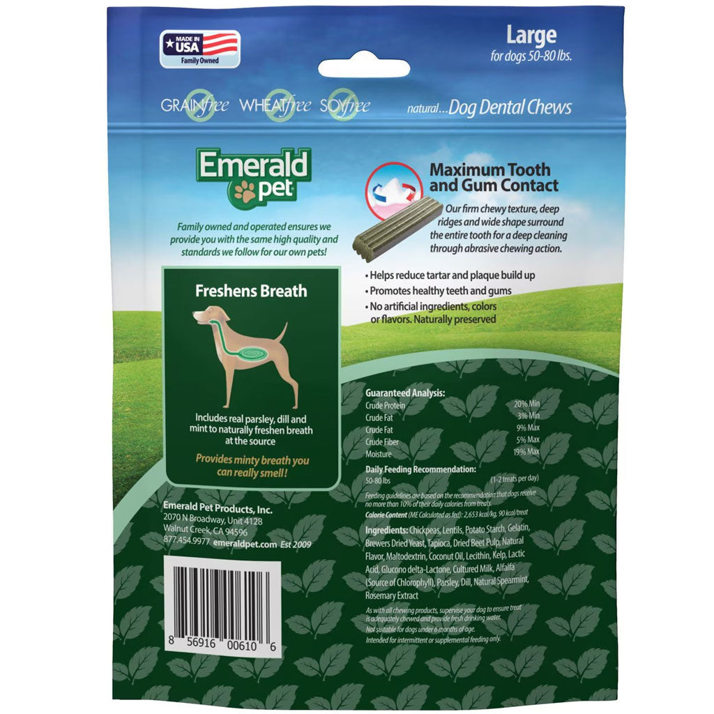 Emerald Pet Fresh Smileezz Grain-Free Large Dental Dog Treats