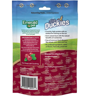 Emerald Pet Little Duckies Grain-Free with Duck & Cranberry Dog Treats