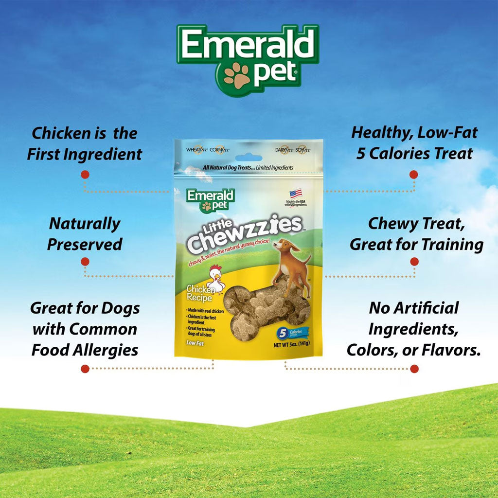 Emerald Pet Little Chewzzies Chicken Recipe Dog Treats