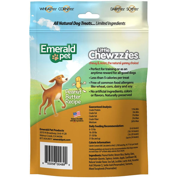 Emerald Pet Little Chewzzies Peanut Butter Recipe Dog Treats