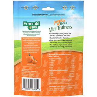 Emerald Pet Pumpkin Harvest Mini Trainers Pumpkin Recipe Dog Treats