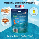 Emerald Pet Wholly Fish! Salmon Recipe Grain-Free Crunchy Cat Treats