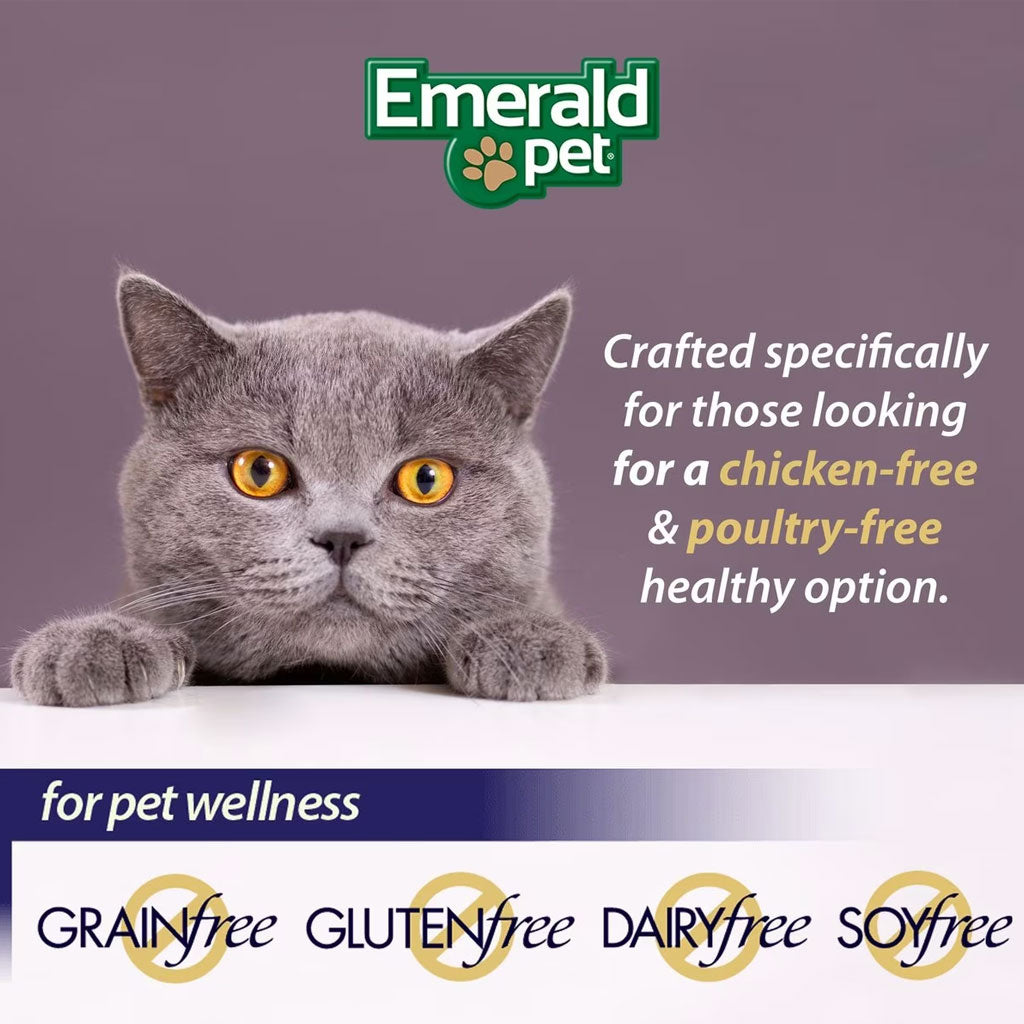 Emerald Pet Wholly Fish! Salmon Recipe Grain-Free Crunchy Cat Treats